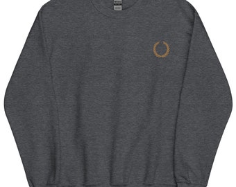 【Paragraph】22SS★ Laurel Embroidery Sweatshirt (No.4) Laurel Sweatshirt Embroidered Laurel Wreath Sweatshirt Gift