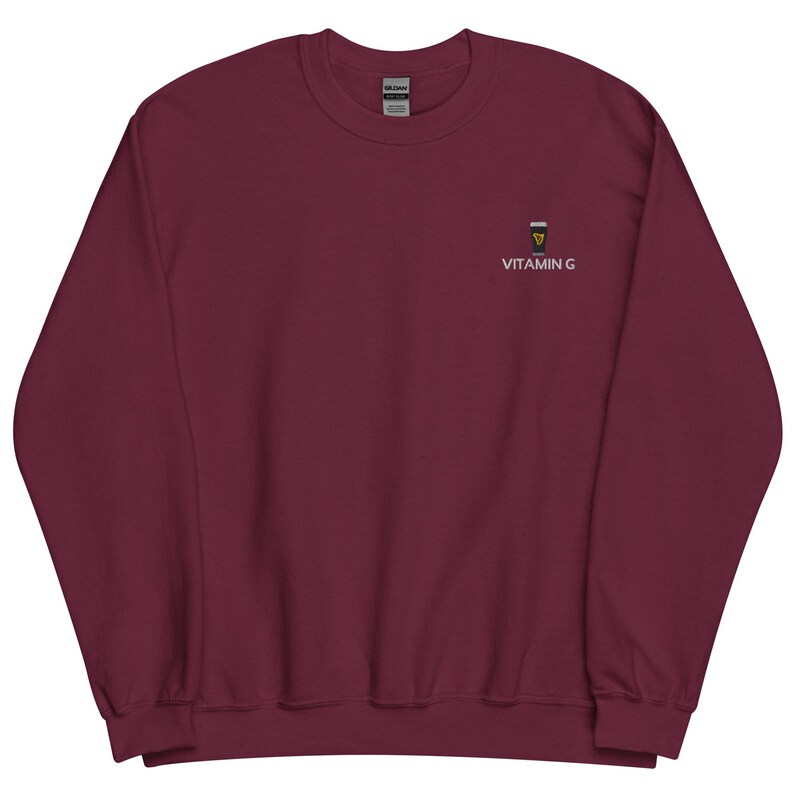 Vitamin G Guinness Beer Embroidered Sweatshirt