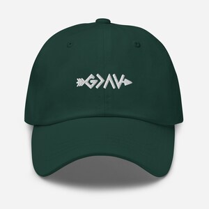 God is Greater Than the Highs and Lows Embroidered Hat God is > than Ups and Downs Dad Cap God is > Hat