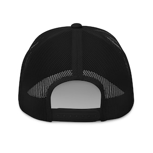 Custom Upside Down Text Embroidered Trucker Hat Trucker Cap Personalized Hat Upside Down Font