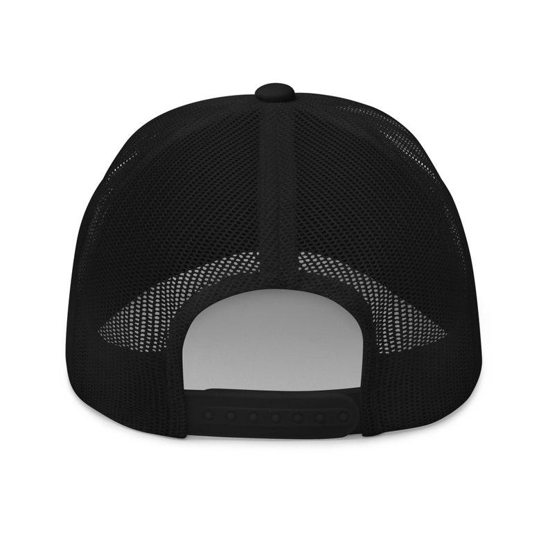 Custom Upside Down Text Embroidered Trucker Hat Trucker Cap Personalized Hat Upside Down Font