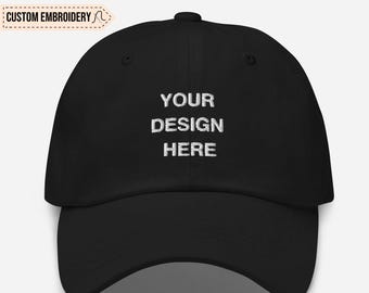 Custom Embroidered Hat Personalized Dad Hat Custom Baseball Cap Logo Embroidery With Own Design Gift For Friends