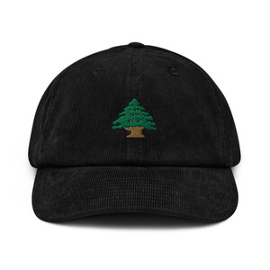 Lebanon Cedar Embroidered Corduroy Hat
