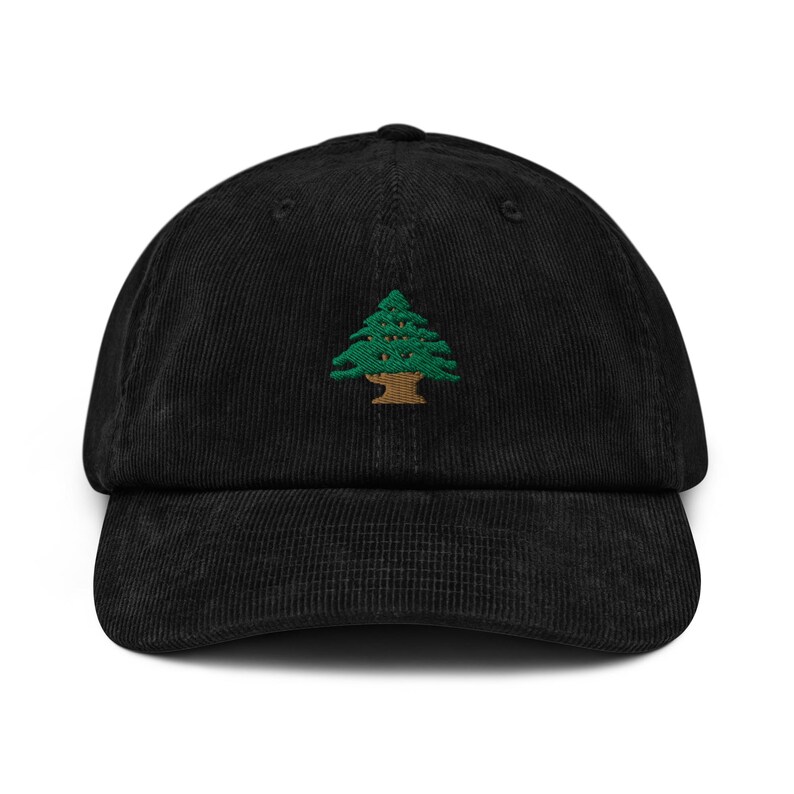 Lebanon Cedar Embroidered Corduroy Hat