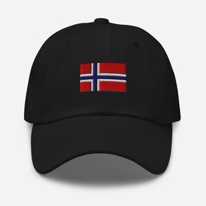 Norwegian Flag Embroidered Dad Hat