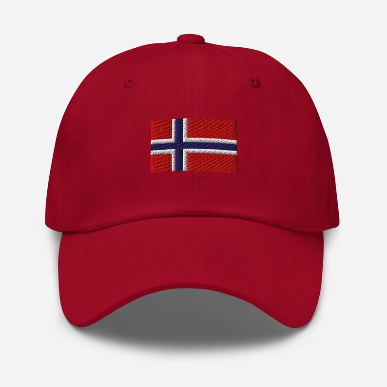Norwegian Flag Embroidered Dad Hat