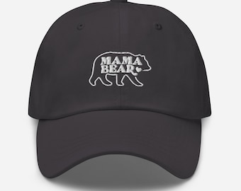 Mama Bear Embroidered Hat Mama Bear Gift For Mama Mother's Day Hat Protective Mom Mama Baseball Cap