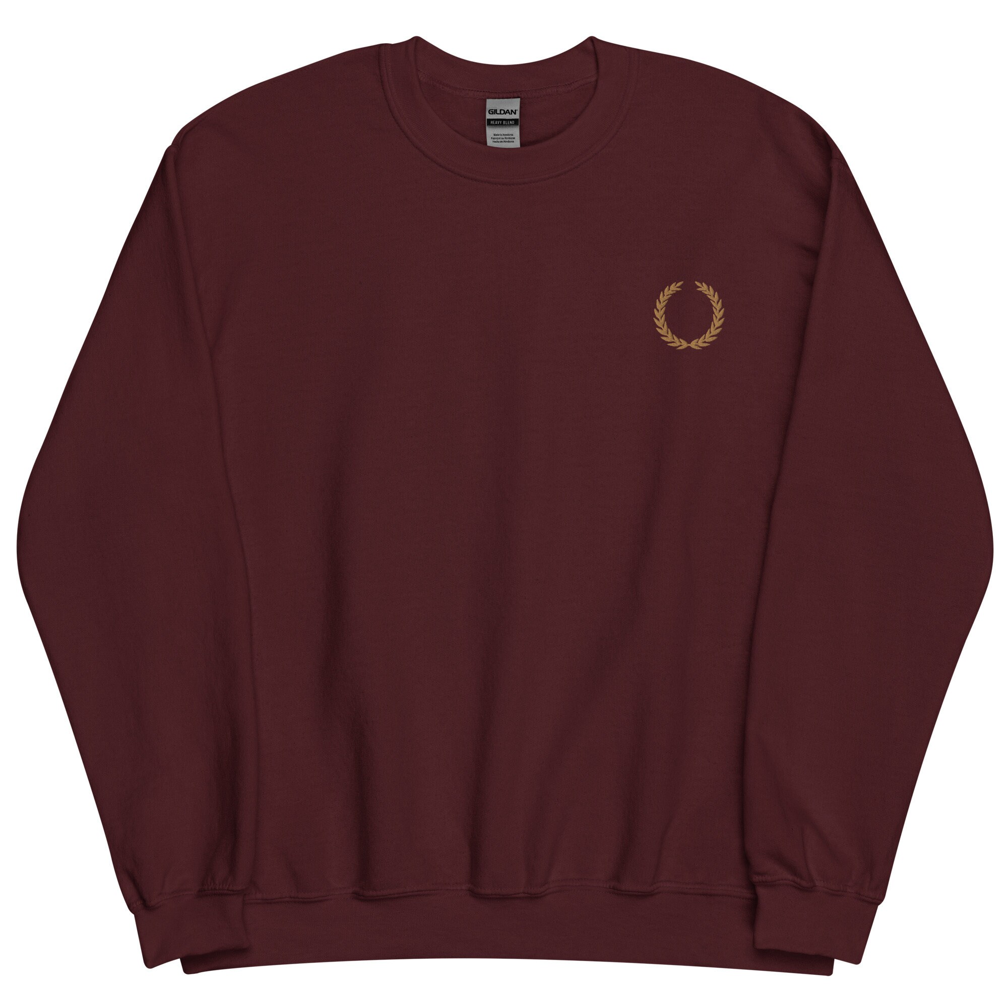 【Paragraph】22SS★ Laurel Embroidery Sweatshirt (No.4) Laurel Sweatshirt Embroidered Laurel Wreath Sweatshirt Gift