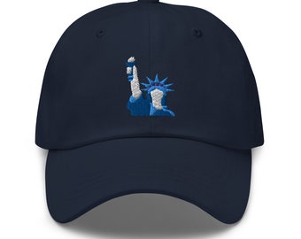 Patriotic Statue of Liberty Baseball Cap 5 Panel Cotton Adjustable Adult Cap  main image 3