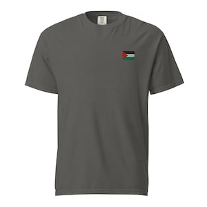 Palestine Flag Embroidered T-Shirt