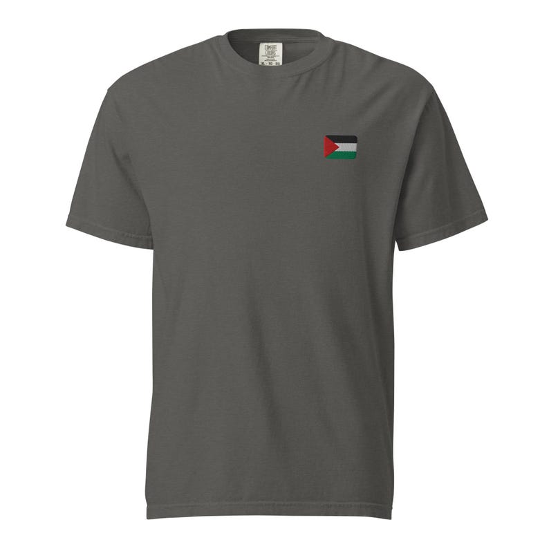 Palestine Flag Embroidered T-Shirt