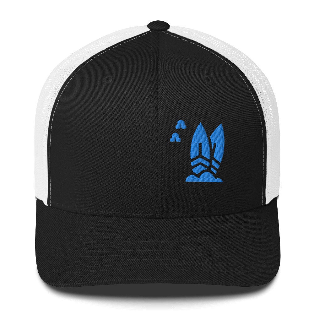 Surfer Cap Surfing Trucker Hat Embroidered, Surfboard Cap, Beach Hat for Surf ...