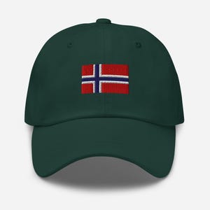 Norwegian Flag Embroidered Dad Hat