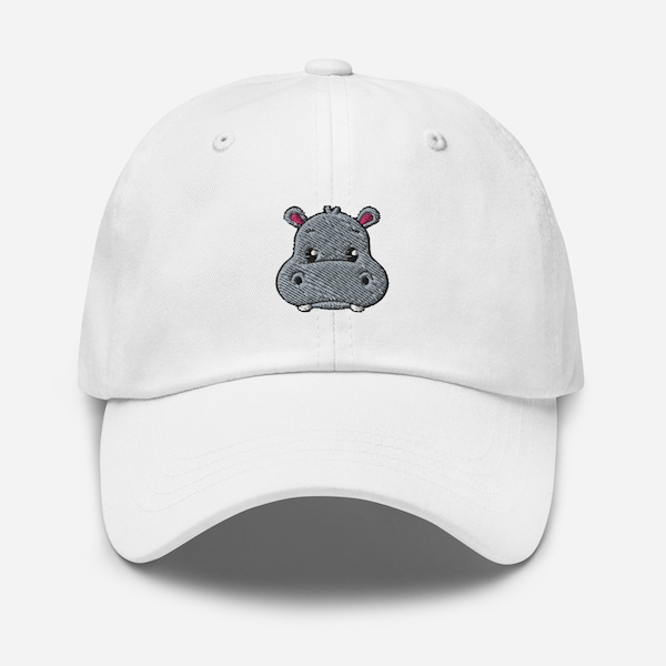 Hippopotamus Hat Embroidered Hippo Dad Hat Hippo Lover Gift Hippopotamus Animal Cap