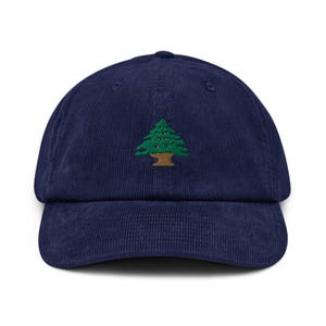 Lebanon Cedar Embroidered Corduroy Hat