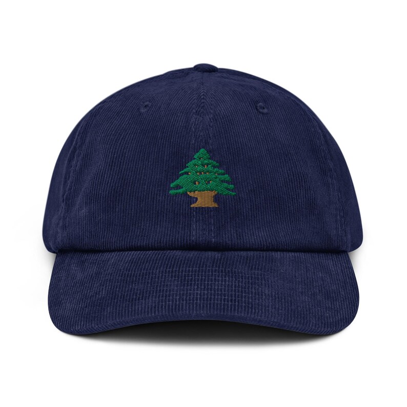 Lebanon Cedar Embroidered Corduroy Hat