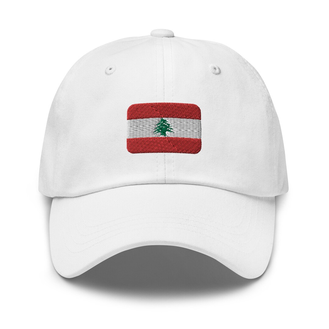Lebanon Flag Embroidered Dad Hat Embroidered Unisex Cap Etsy