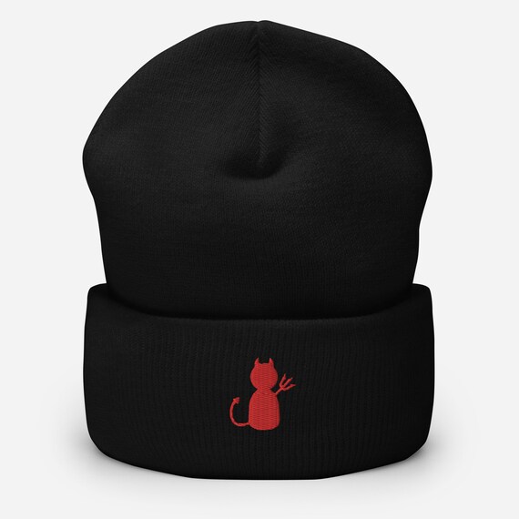 DEVILS SKULLY BEANIE BLACK スターチーム ビーニー Beanie Devil Hat