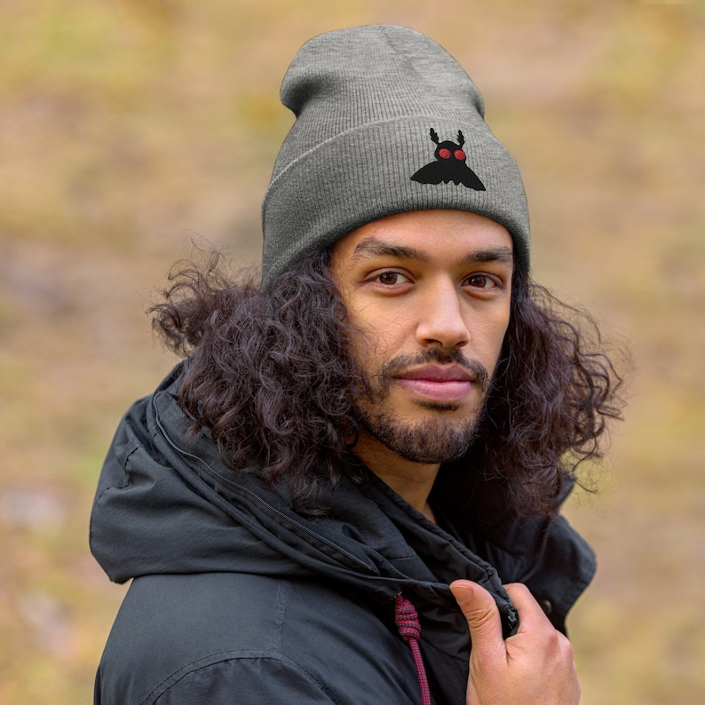 Mothman Cuffed Beanie