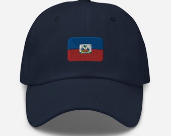 Haiti Flag Embroidered Hat, Haitian Flag Day Dad Dat Flag of Haiti Adjustable unisex Cap Haitians Gift