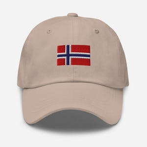 Norwegian Flag Embroidered Dad Hat