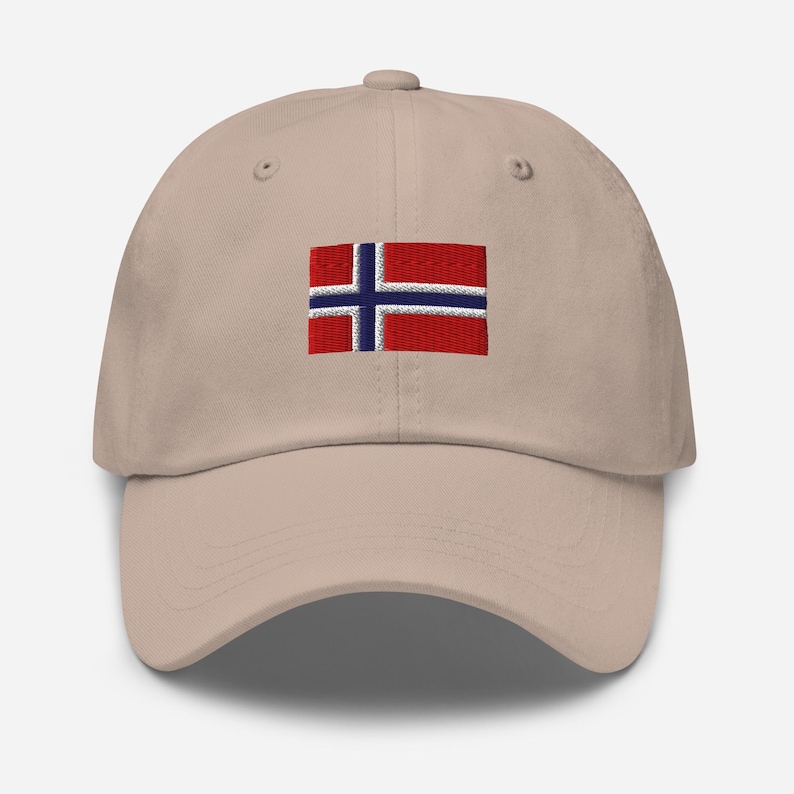 Norwegian Flag Embroidered Dad Hat