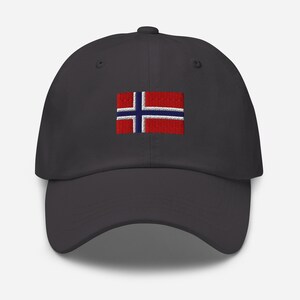 Norwegian Flag Embroidered Dad Hat