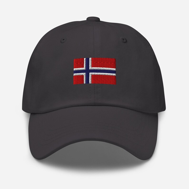 Norwegian Flag Embroidered Dad Hat