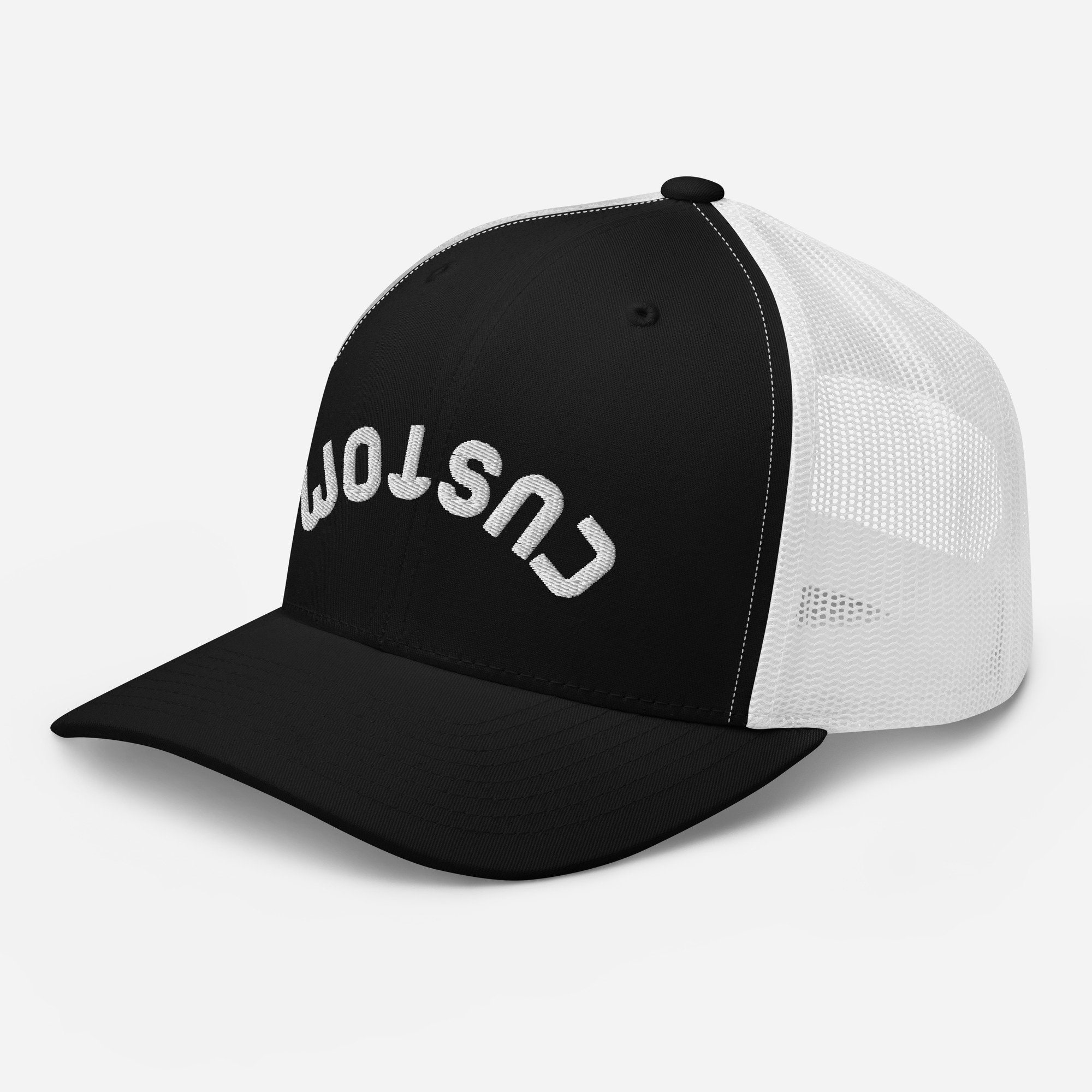RHINESTONE Black Baseball Hat Cap Upside Down Blonde Saying Upside Down Baseball Hat - Cream/Black – Baseball Lifestyle 101 main image 4