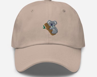 Koala Hat Embroidered Koala Animal Dad Hat Koala Gifts Koala Lover Cap