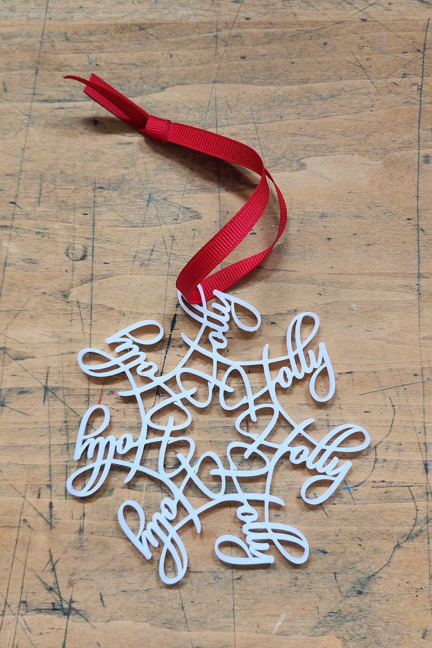 Adorno de copo de nieve 3D personalizado
