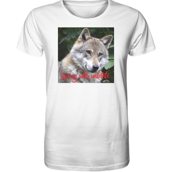 T-Shirt Living with Wildlife Serie Wölfe 2 - Organic Shirt