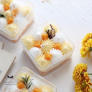 Personalisierte Geschenkbox mit Zitrone Tiramisu Kerze mit kostenloser Grußkarte I Jubiläumsgeschenk I Geburtstagsgeschenk