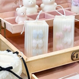 Personalisierte Geschenkbox mit drei Soja-Stumpenkerzen mit Karte I Geburtstagsgeschenk I Bubble Candle I Danke Geschenk