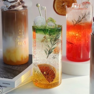Candela personalizzata al limone Matcha in scatola regalo con biglietto I Candela per bevande personalizzata I Regalo personalizzato I Regalo di compleanno I Candela da cocktail
