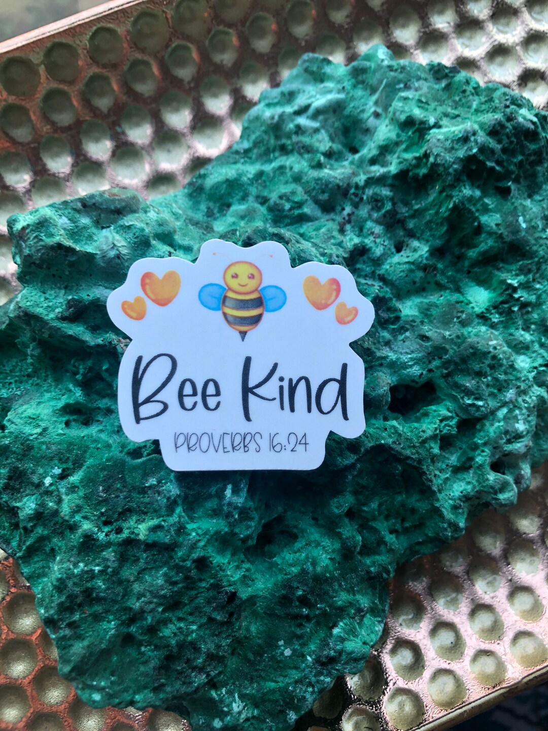Bee Kind | Proverbs 16:24 | Scripture Sticker | Laptop Decal | Water ...
