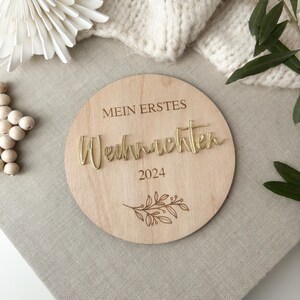 Mein erstes Weihnachten Meilensteinkarte für Erinnerungsfotos | First Christmas | Babys First Christmas | Erstes Weihnachten 2024