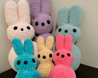 Schema squishie coniglietto peep 2in1 senza cucire all'uncinetto