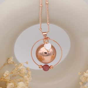 Personalized Maternity Bola - Choice of Pearl & Charm - Refined Pregnancy Jewelry - Pregnancy Bola