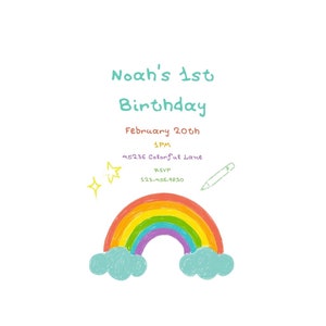 Plantilla de invitación de cumpleaños editable - Invitación imprimible - Tarjeta de cumpleaños para niños y adultos - Descarga digital - Plantilla de Canva