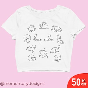 Cute Yoga Shirt, Funny Cat T-Shirt, Retro Women&#39;s Sweatshirt, Motivational Meditation Apparel, Yoga Gifts for Cat Lovers, Unique Yoga Tops