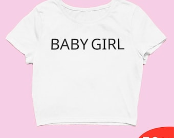 Baby Gırl Crop Top Y2k Crop Y2K Clothing Trendy Y2k Crop Top Y2k Baby Tee Y2k Fashion Y2k Clothes Funny Baby Tee Y2k Slogan Tee