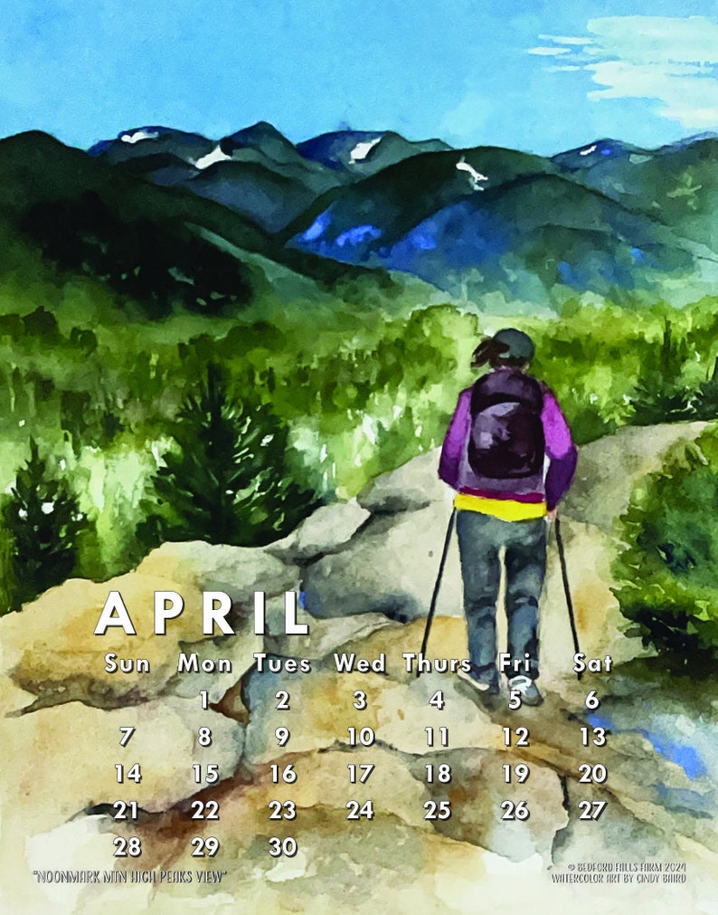 2024 Adirondacks Wall Calendar Etsy