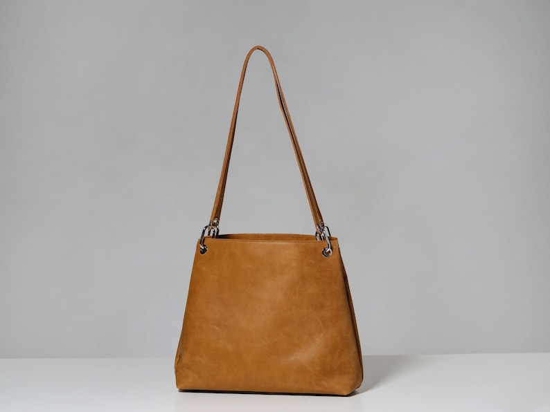 Leather Hobo Bag, Handmade Bag, Personalized Shoulder Bag, Hobo HandBag, Work Hobo Bag, Genuine Leather Hobo Bag image 10