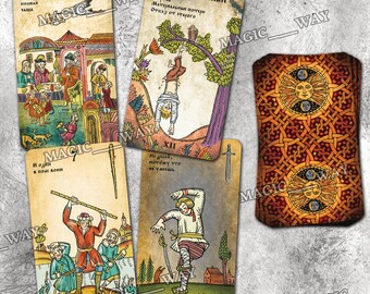 Русское Таро Лубок (Russische Lubok-Tarot)