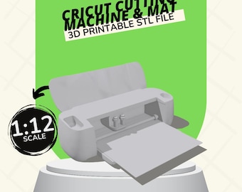 Dollhouse Cricut Machine, 1:12 Scale Miniature, 3D Printable STL File