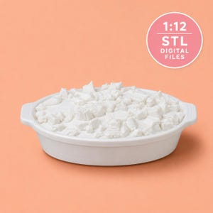 1:12 Scale Dollhouse Stuffing Casserole – STL File 3D PRINTABLE FILES