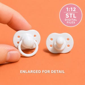 Chupete - Muebles, decoraciones y accesorios para casa de muñecas a escala 1:12 - Archivo STL imprimible en 3D