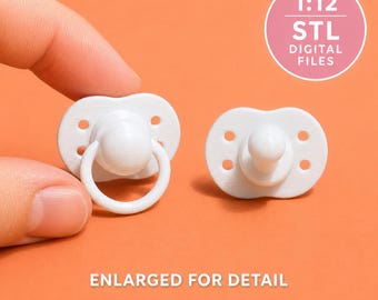 Pacifier 1:12 Scale Dollhouse Furniture, Decorations and Accessories 3D PRINTABLE STL FILE