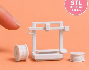 Dollhouse Miniature 3D Printer & Filament (3D Printable STL Files)